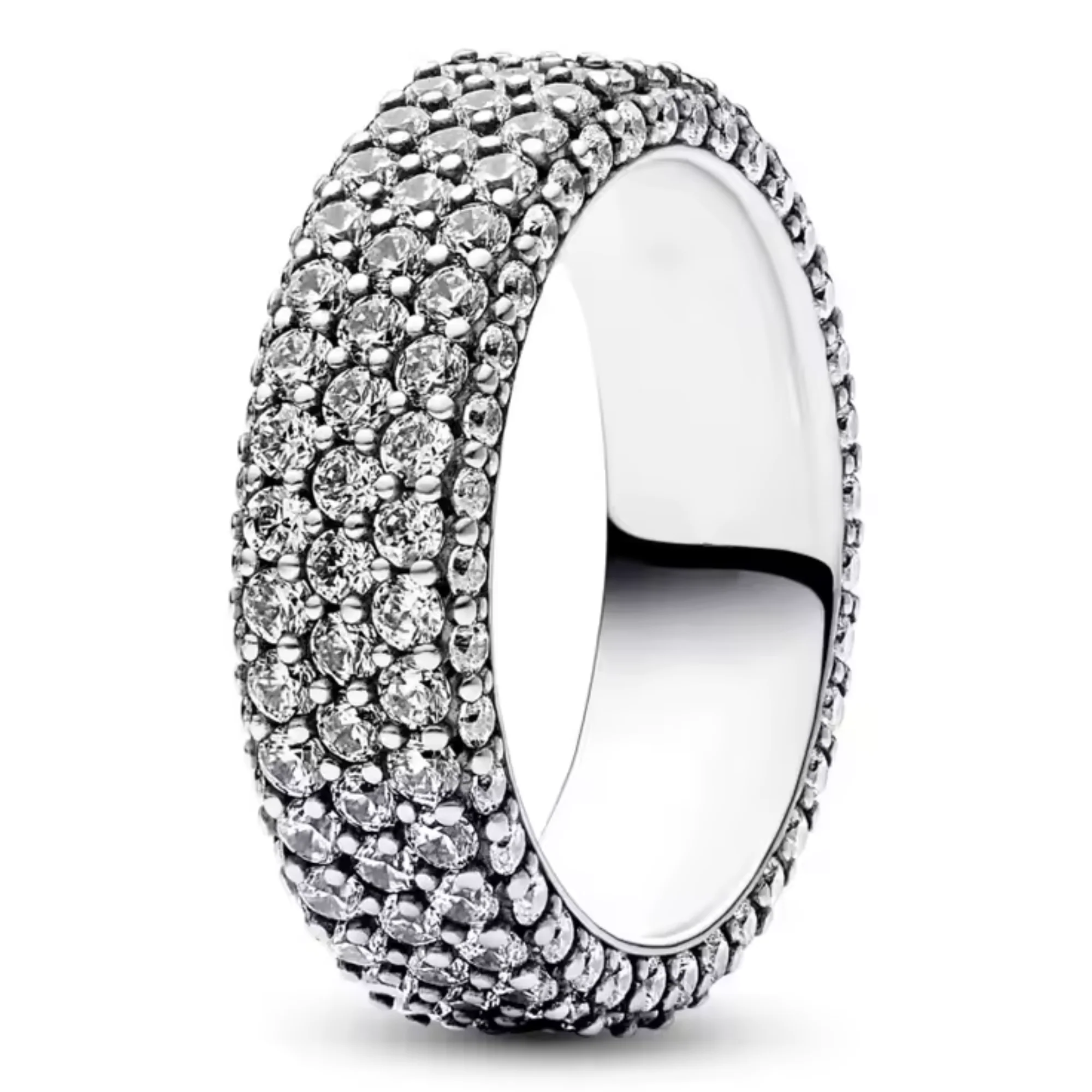 Silver Ring with Rhinestones – Discreet Sparkle and Modern Elegance