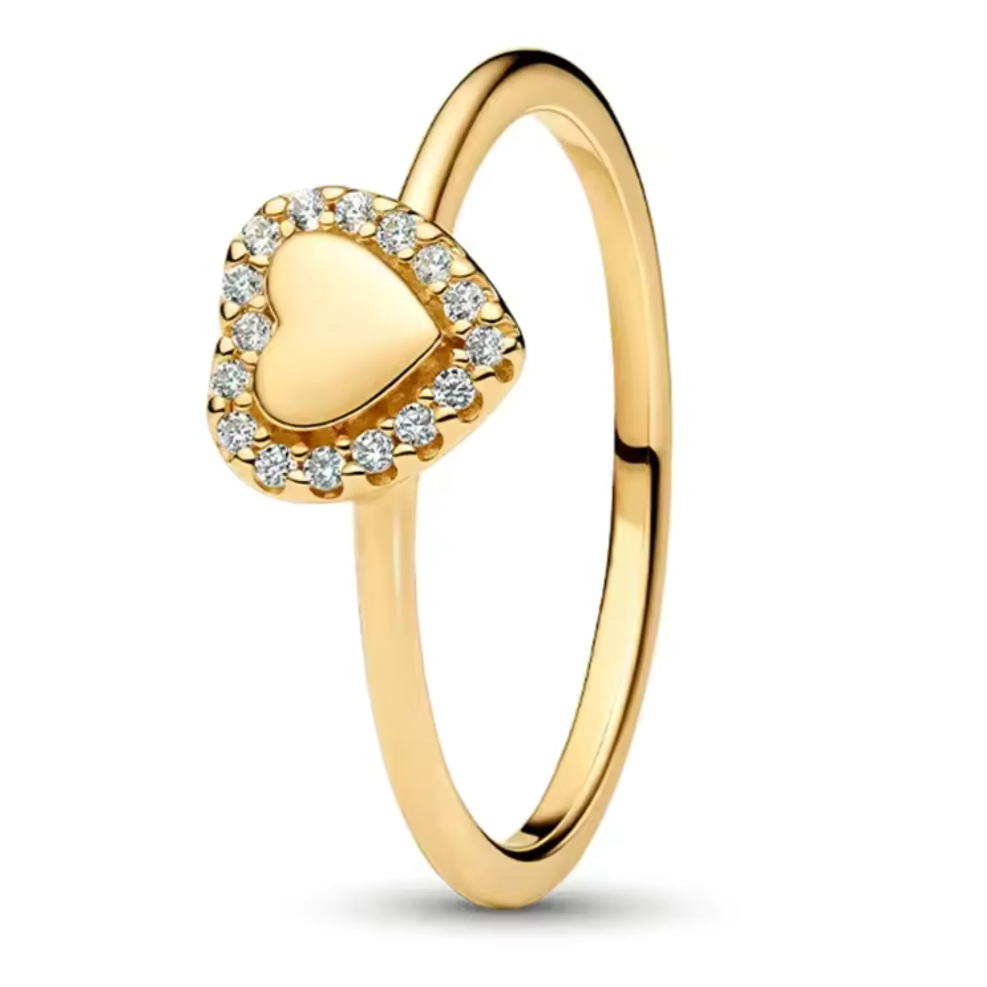 Elegant Heart Ring – Silver or Gold - Image 2
