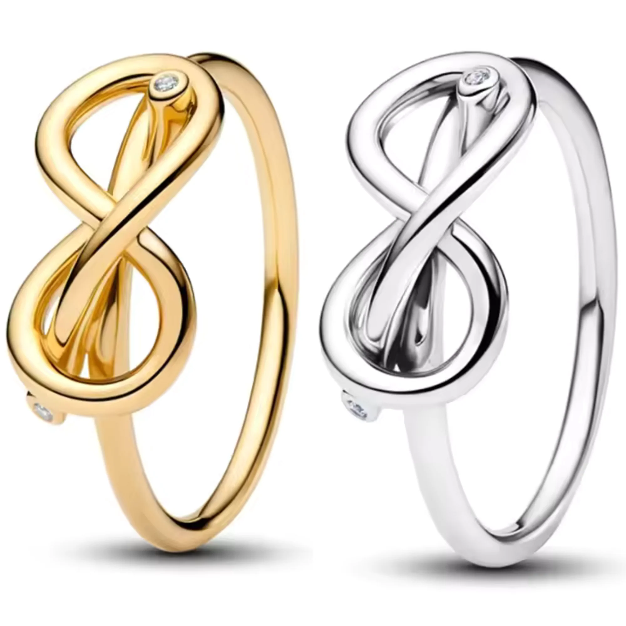Elegant Infinity Ring – Gold or Silver