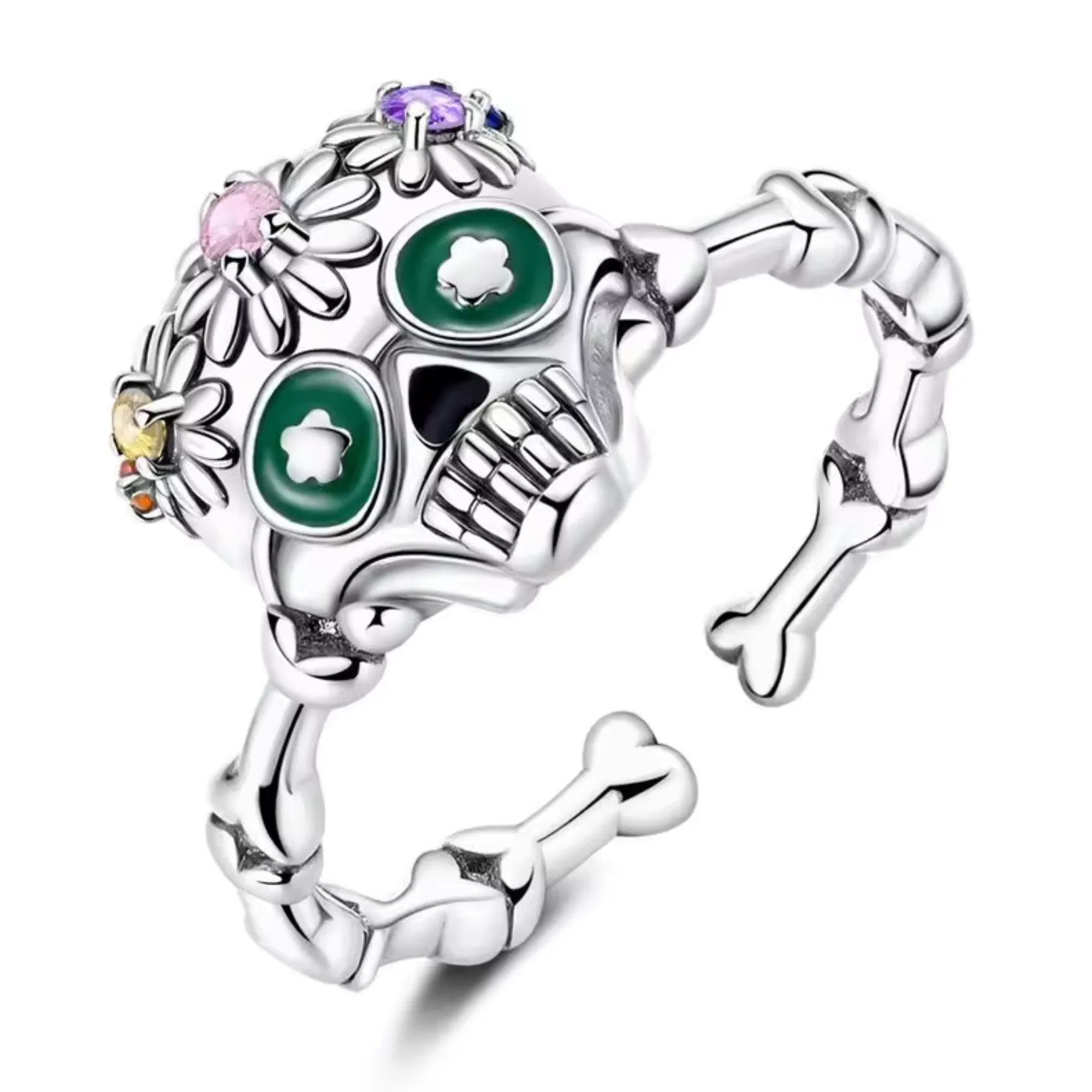 Skull Ring - Day of the Dead Style and Colorful Boldness