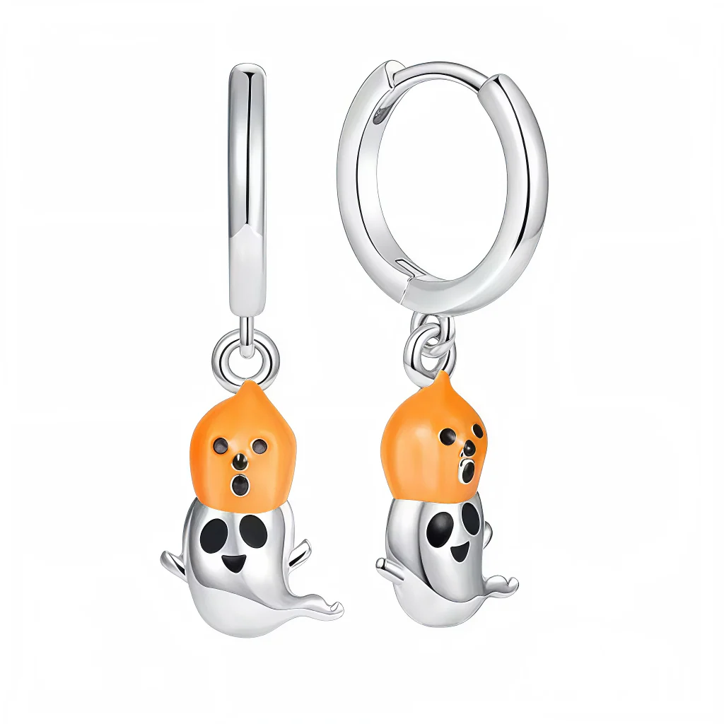 Glow in the Dark Ghost and Pumpkin Earrings