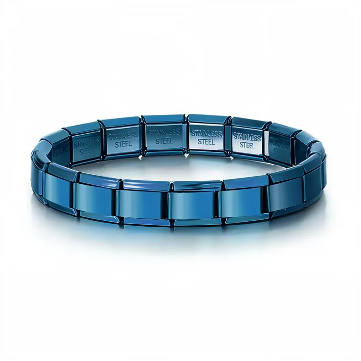 Italian Charm Bracelet - Dark Blue Color