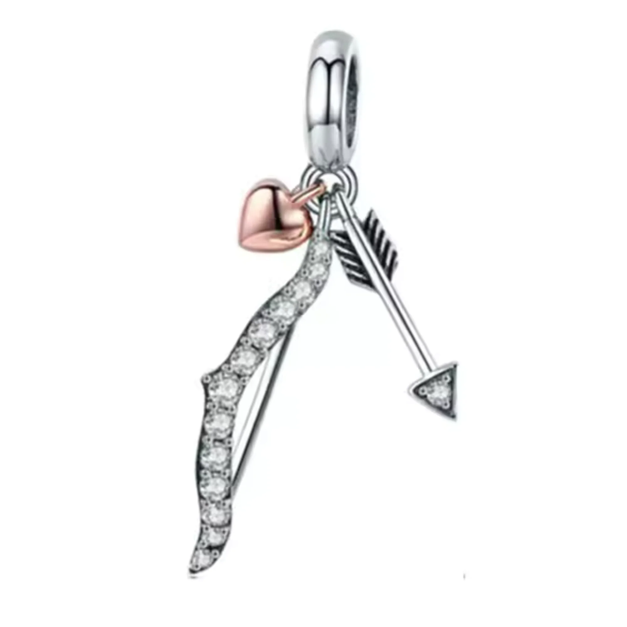 Bow with Arrow and Heart Charm – Symbol of Love and Passion