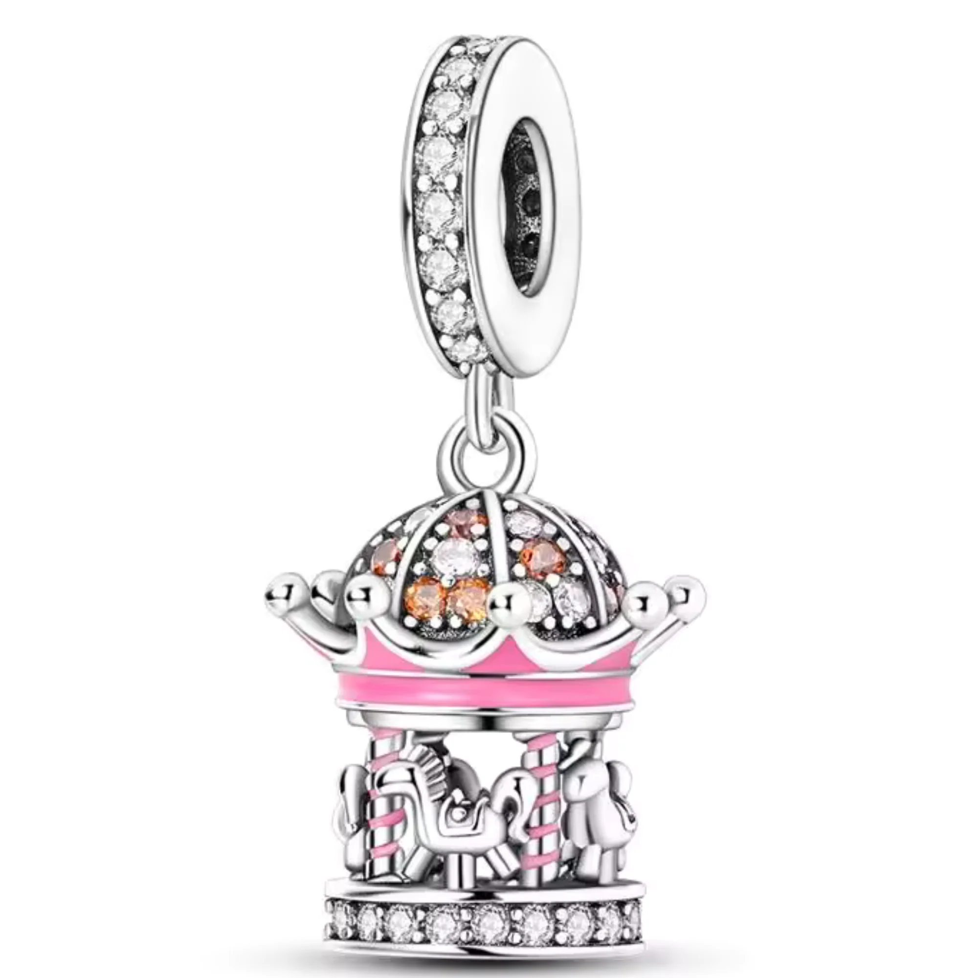 Pink Carousel Charm