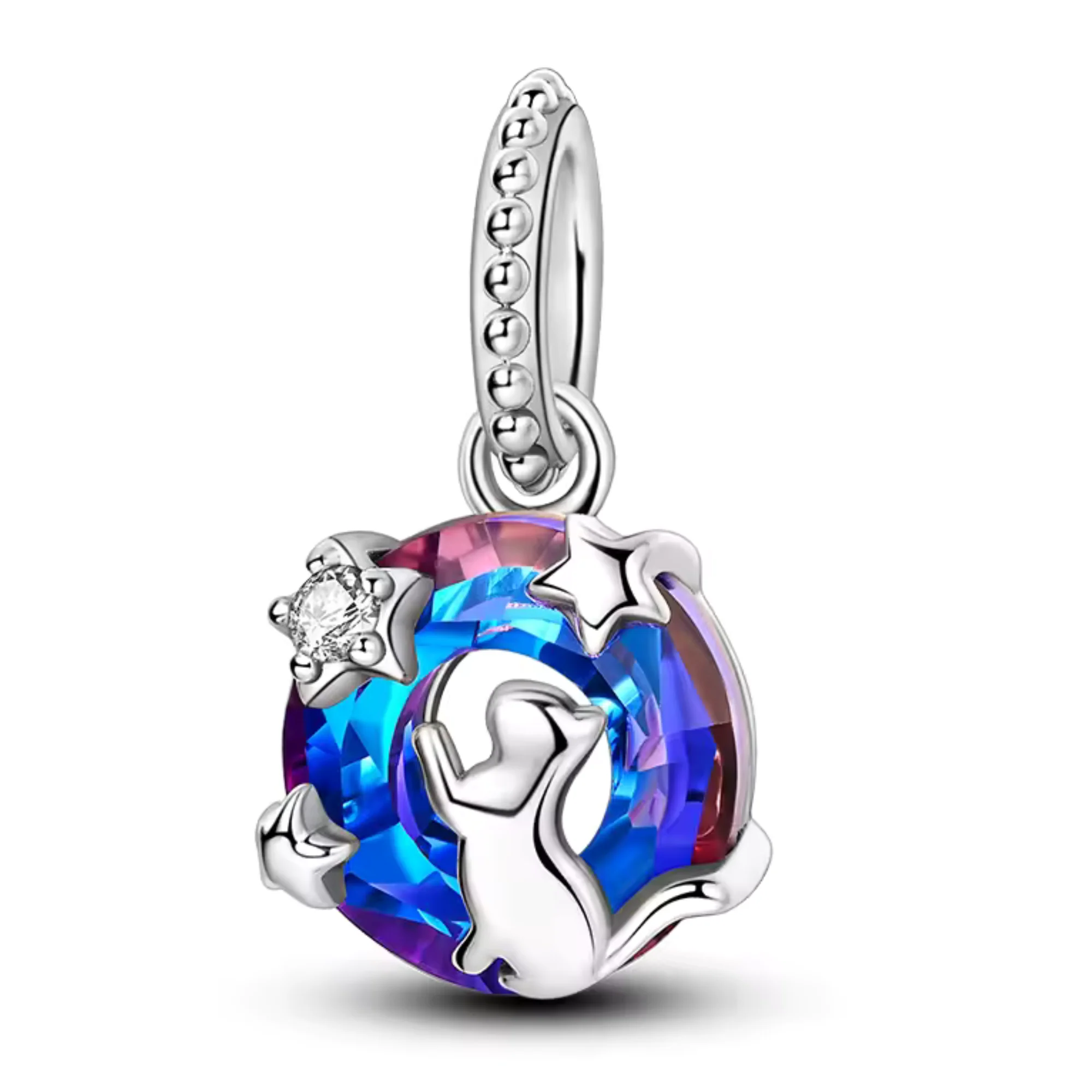 Cat and Sky Charm – Starry Dream