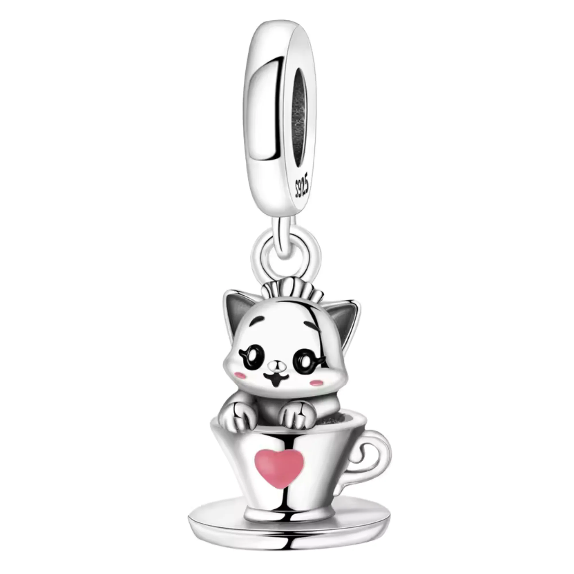 Kitten in a Cup Charm – Feline Softness and Instant Cocooning