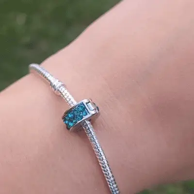 Charm Clips - Blue-Green Pave - Image 3