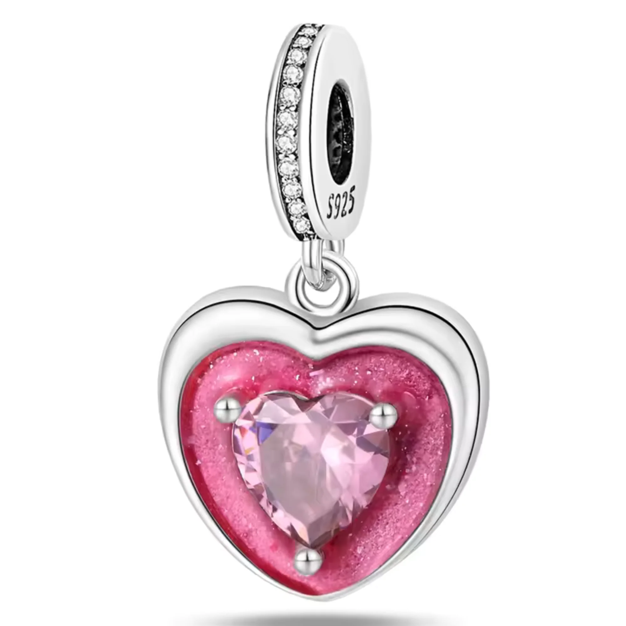 Pink Heart Charm
