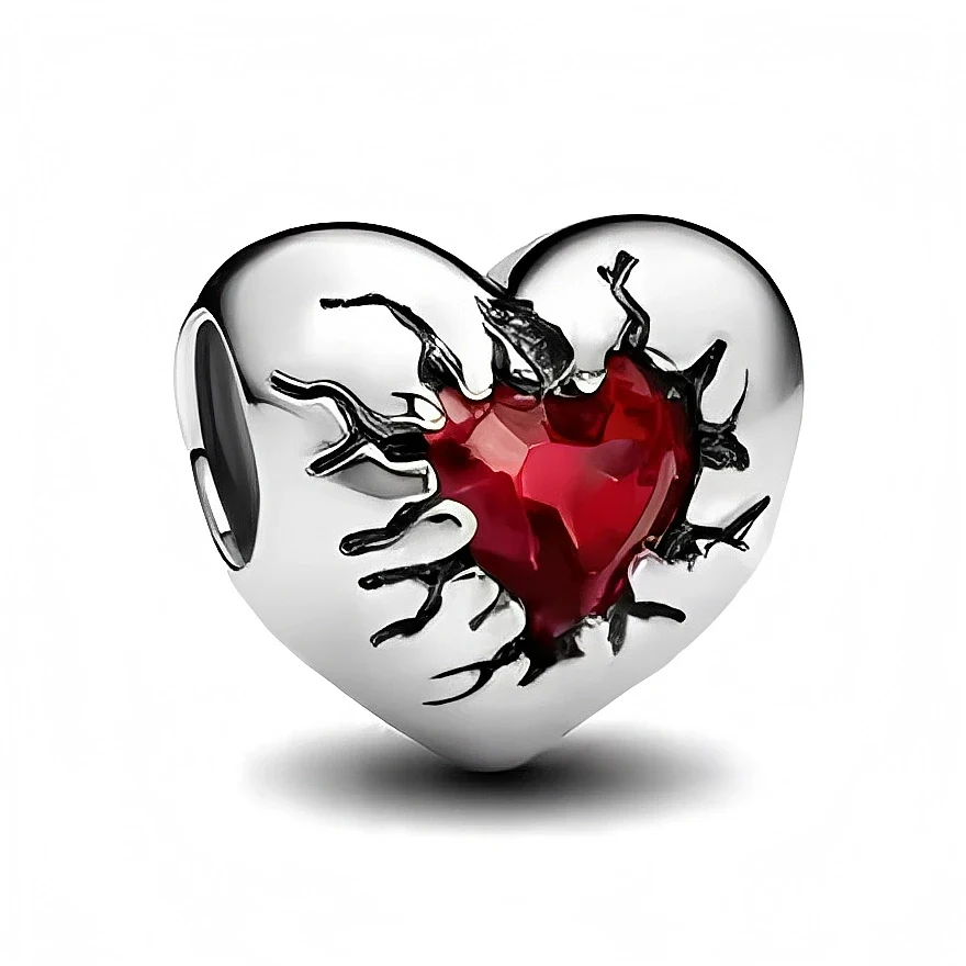 Charm - Bursting Red Heart 