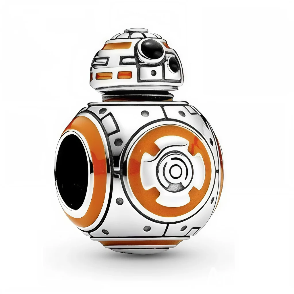 Charm - BB-8 Star Wars Droid Silver