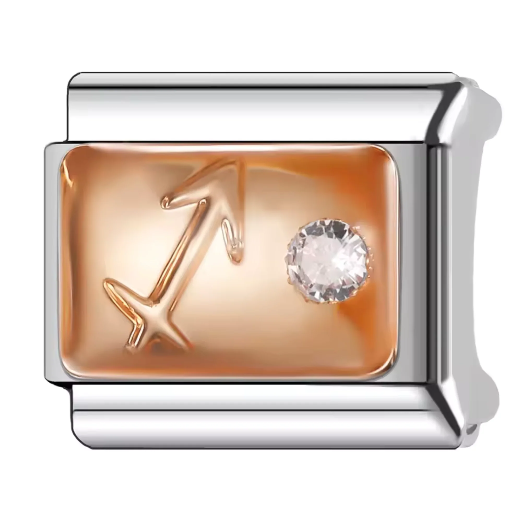 Silver and Rose Gold Italian Charm – Astrological Sign - Image 10