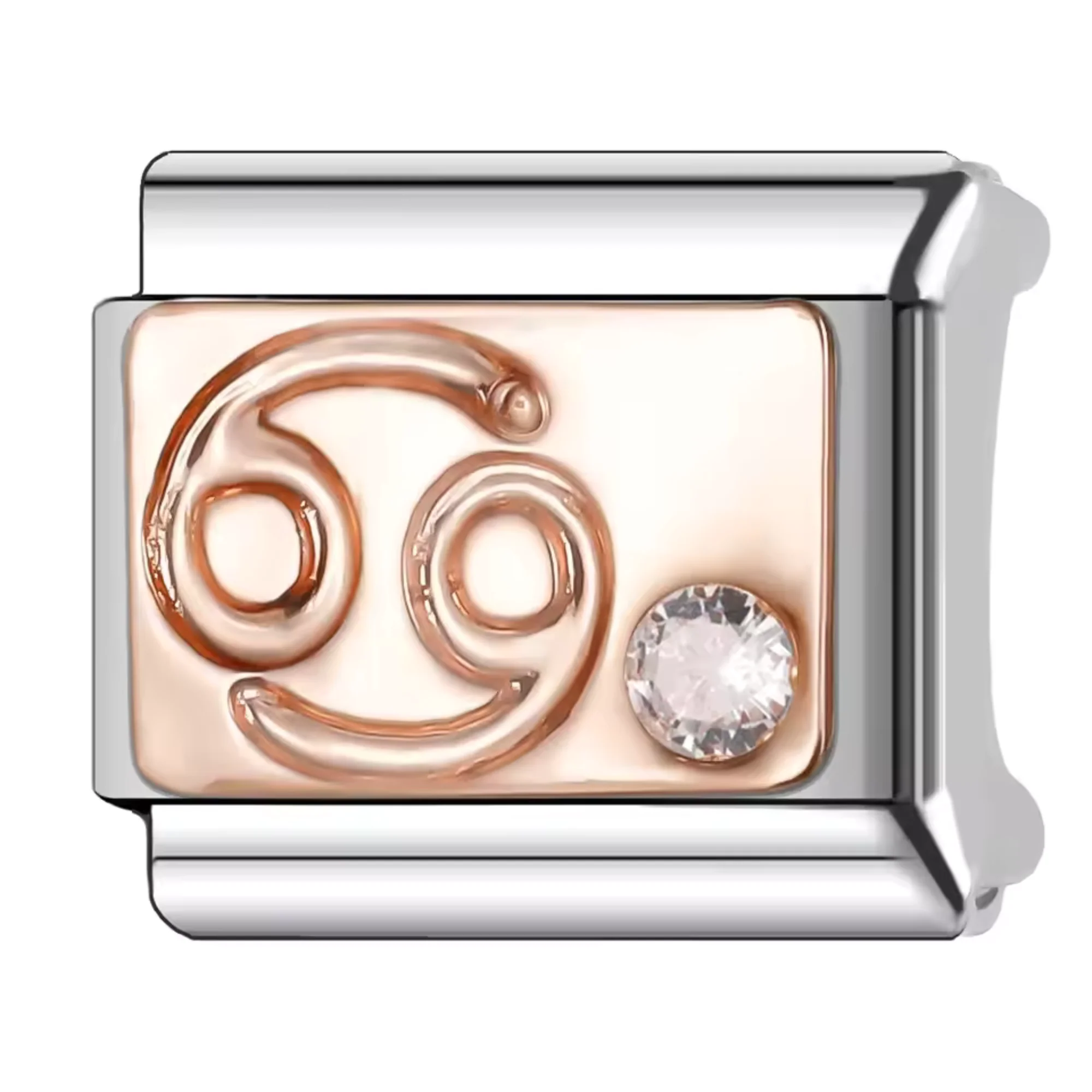 Silver and Rose Gold Italian Charm – Astrological Sign - Image 5