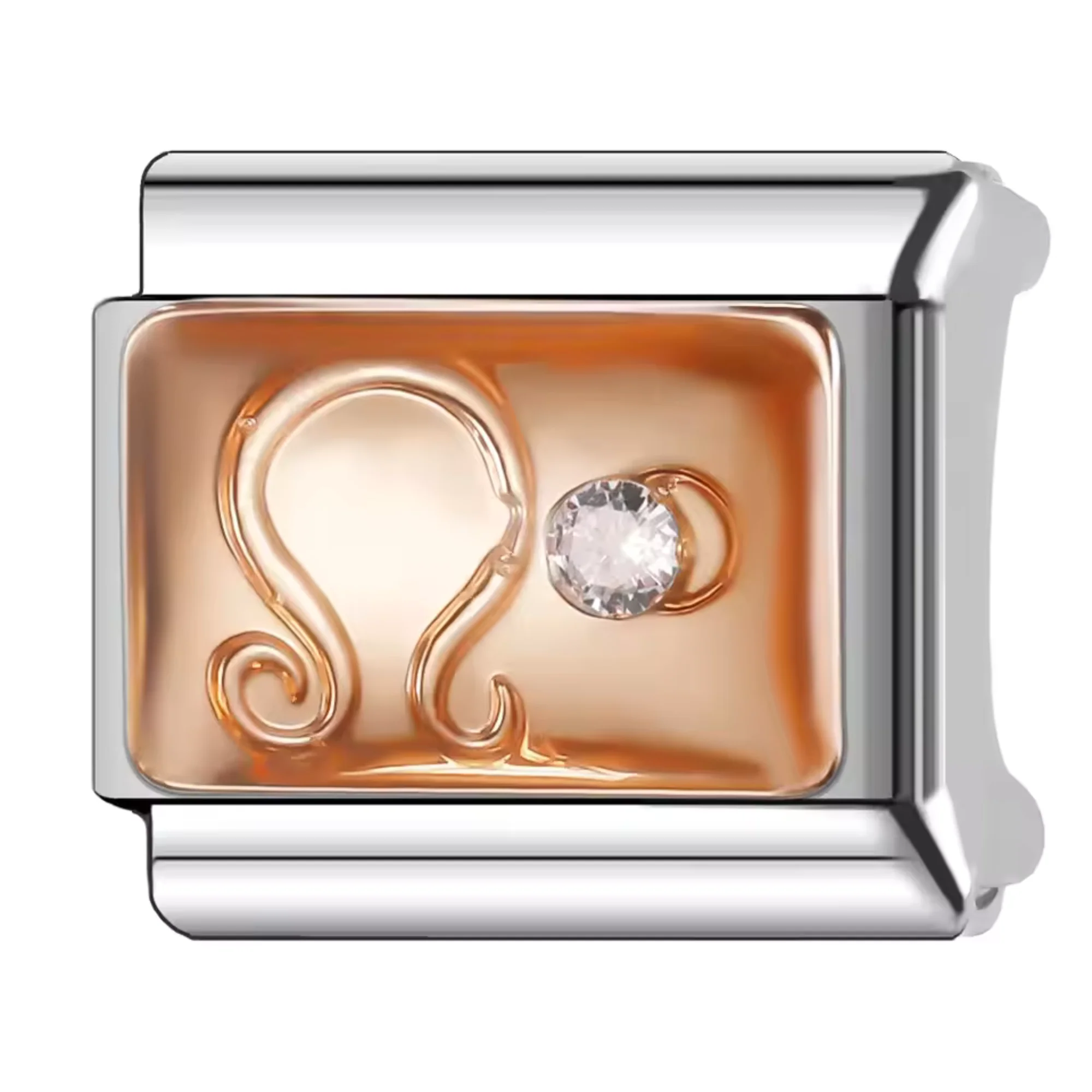 Silver and Rose Gold Italian Charm – Astrological Sign - Image 6