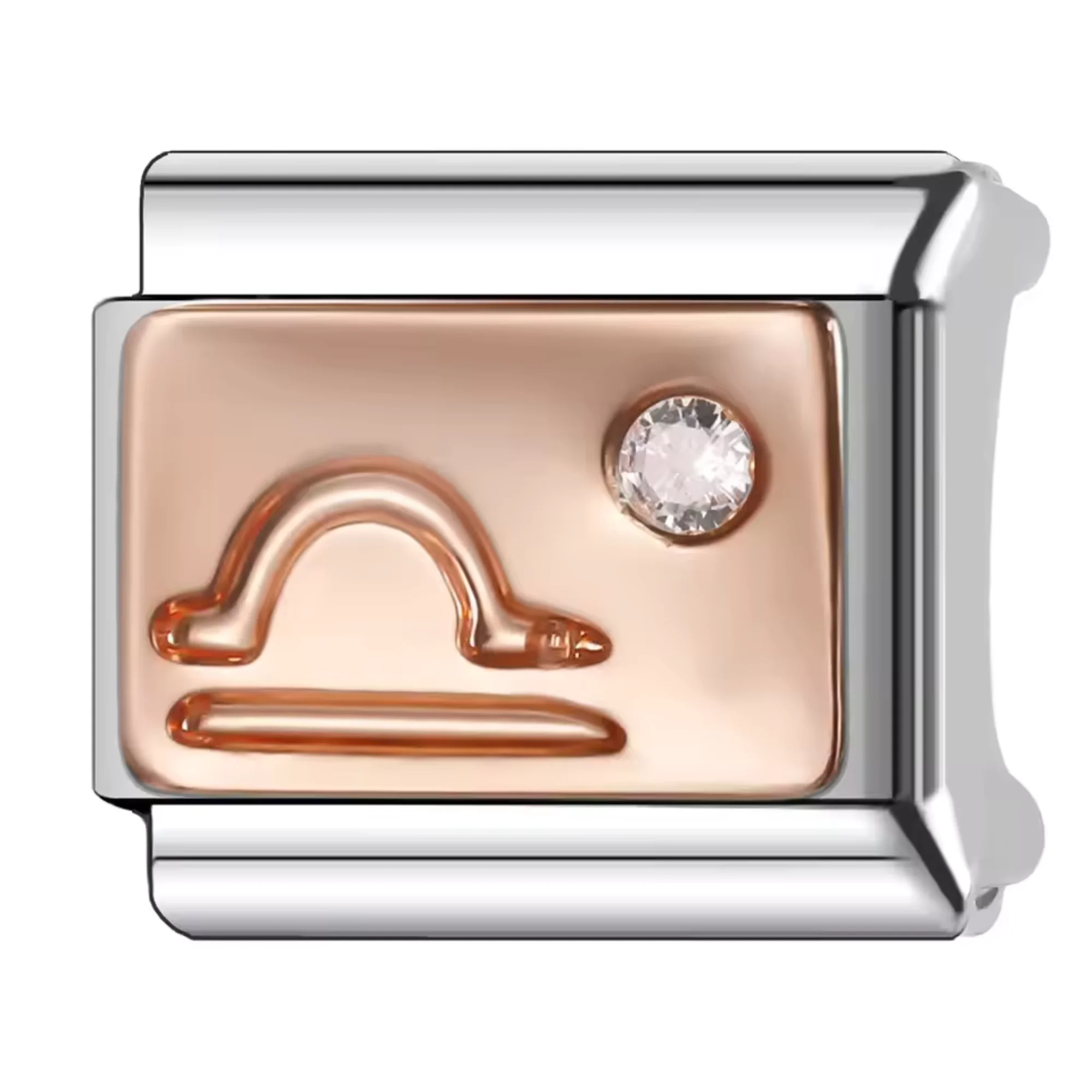 Silver and Rose Gold Italian Charm – Astrological Sign - Image 8