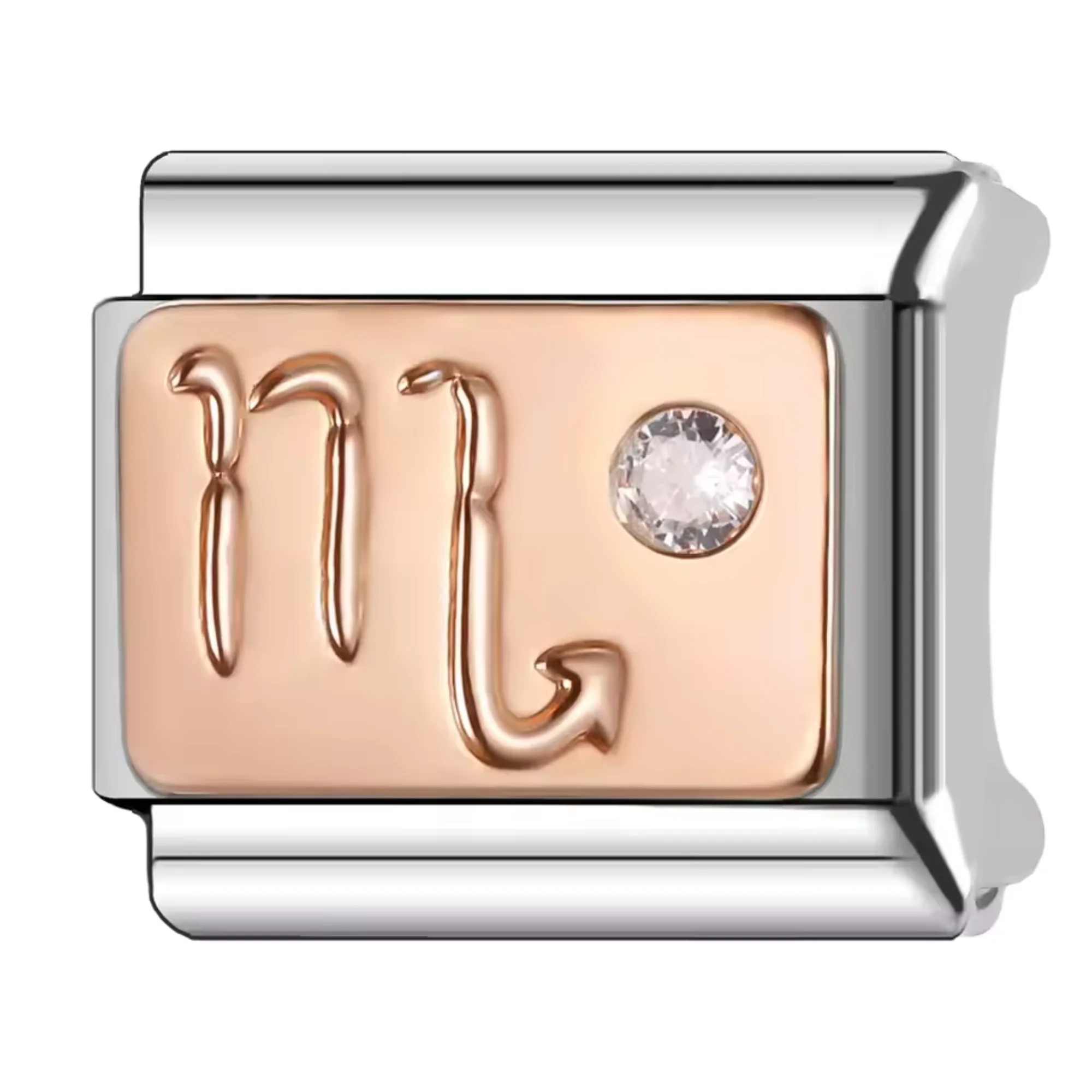 Silver and Rose Gold Italian Charm – Astrological Sign - Image 9