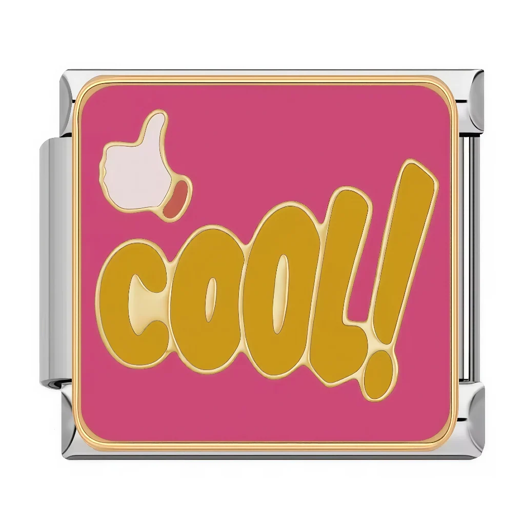 Gold Italian Charm - “Cool!”