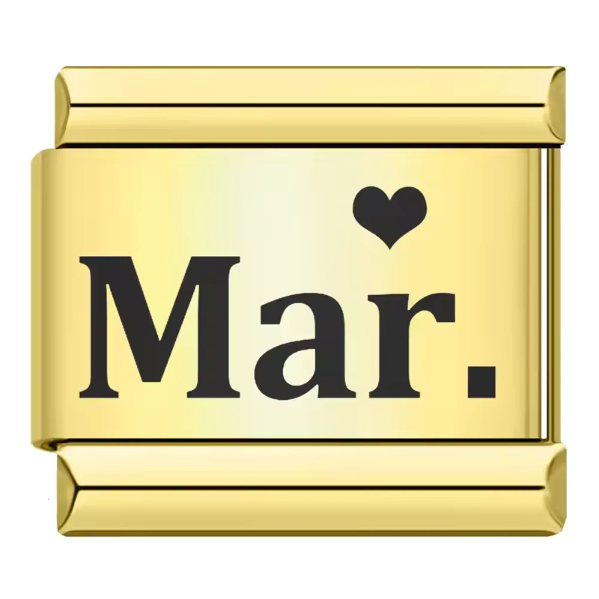 Golden Italian Charm – Month - Image 3