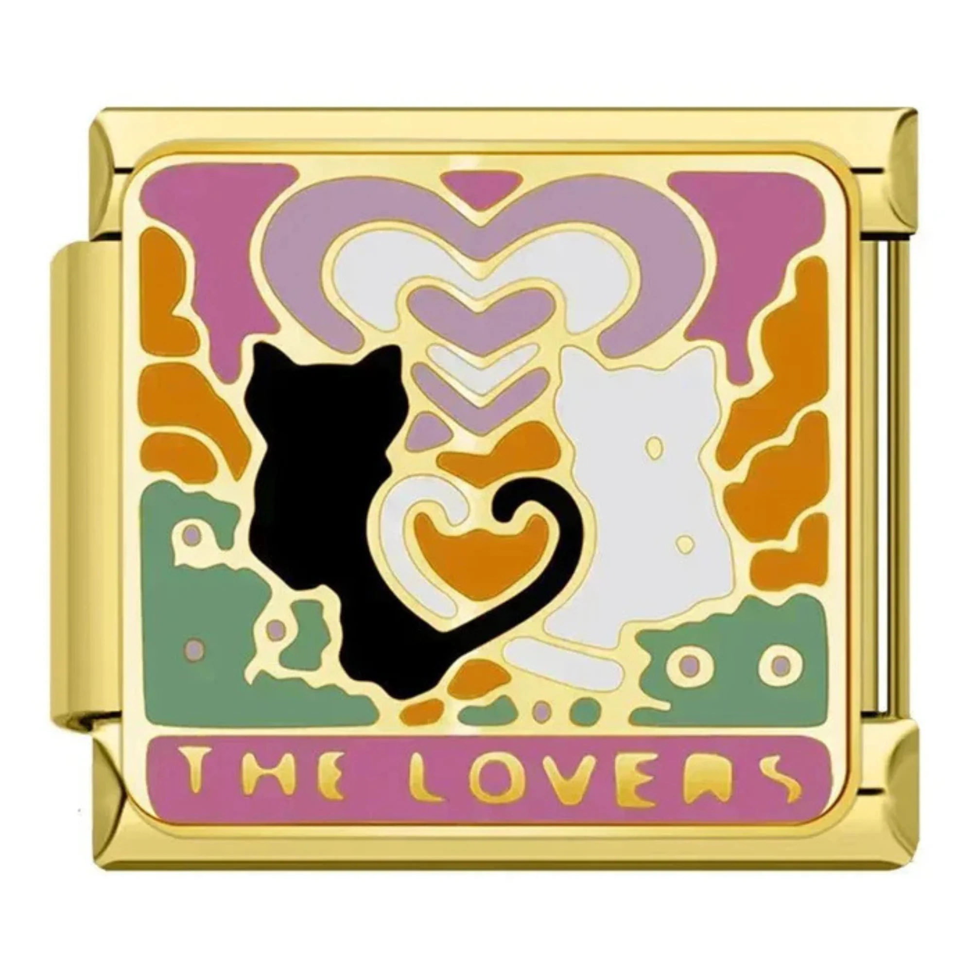 Italian Charm - The Lovers Gold Cats