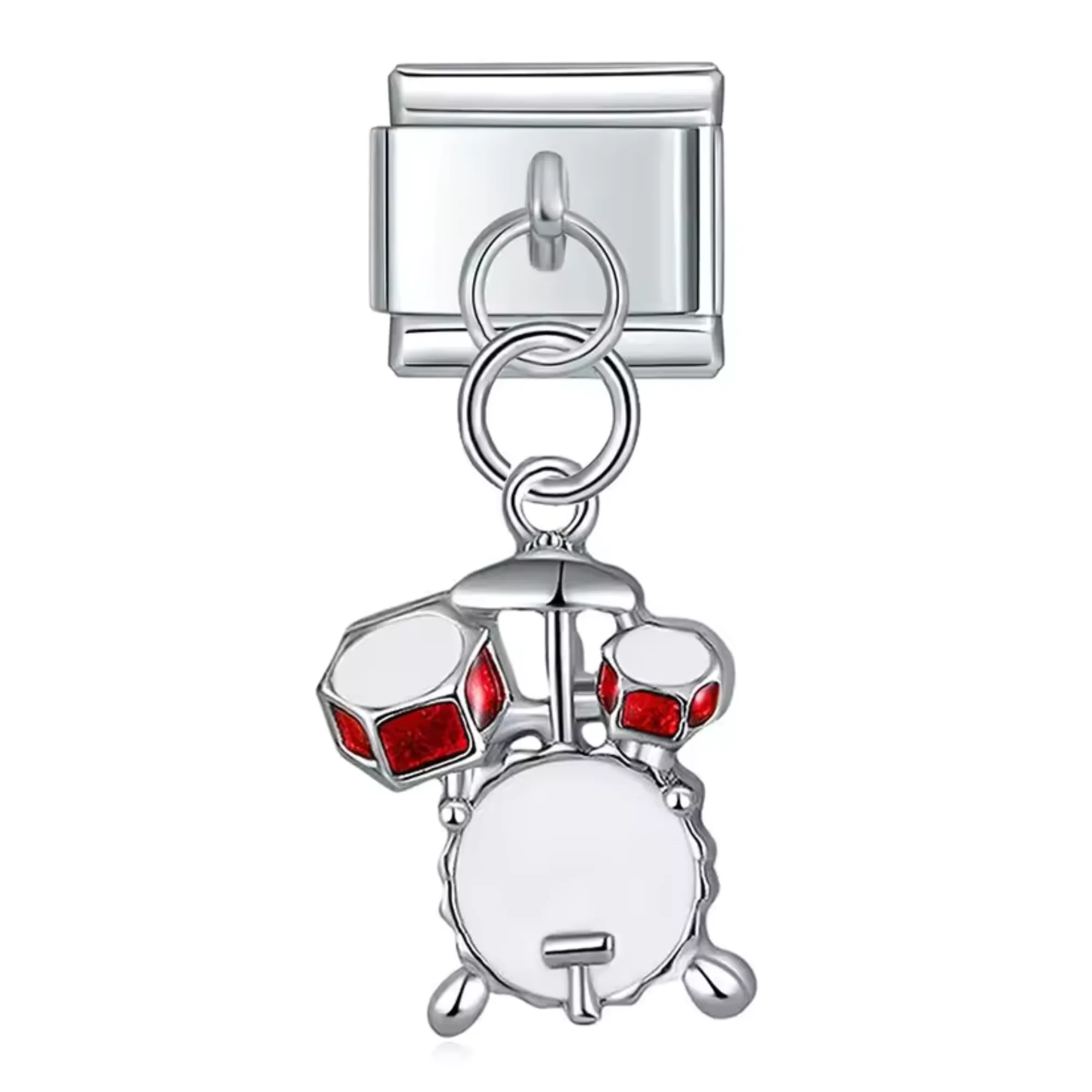 Italian Charm Silver Pendant – Battery