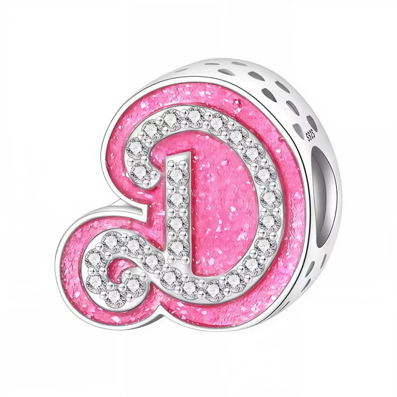 Charm - Letter D Rose 