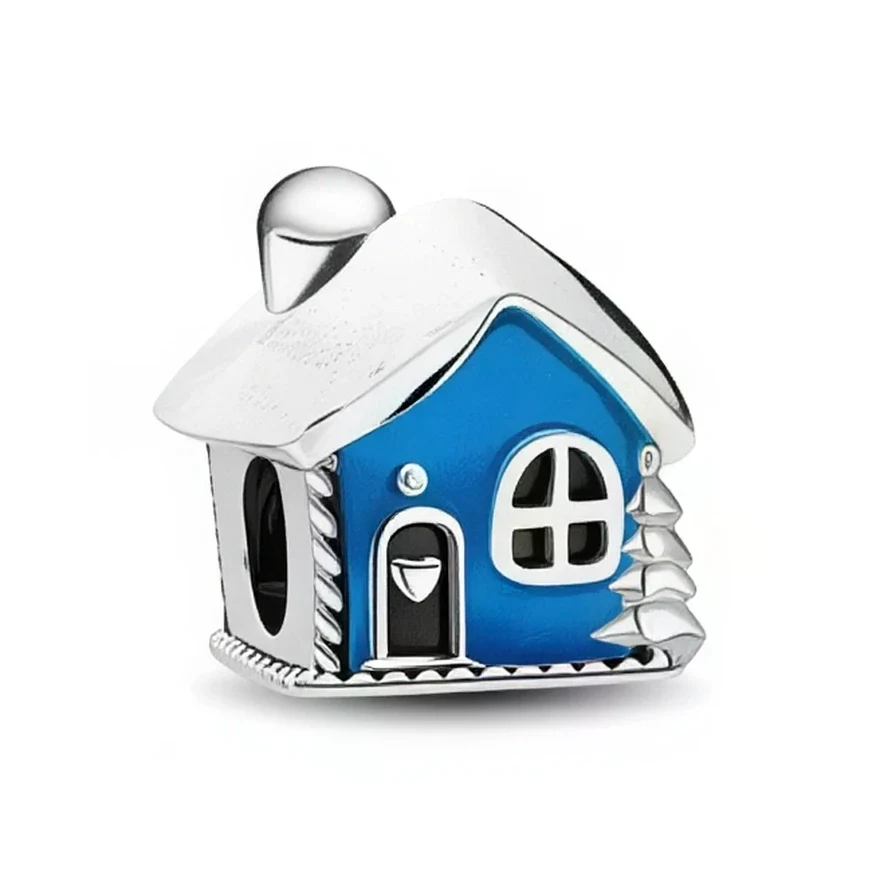 Charm - Snowy Blue House