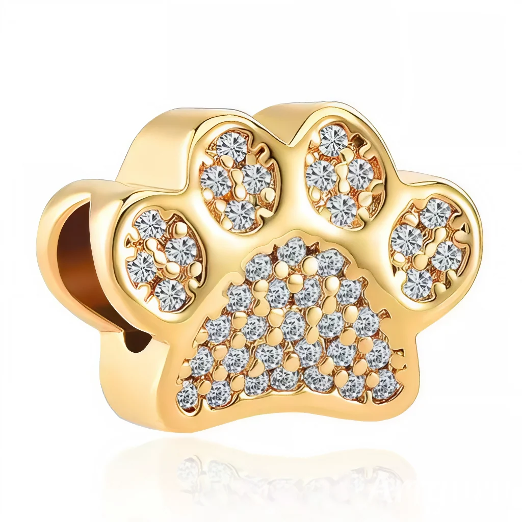 Charm - Golden Dog Paw