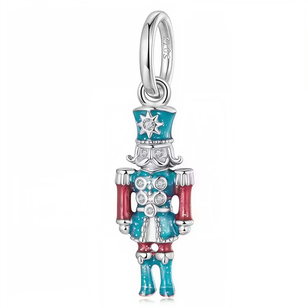 Charm Pendant – Glittery Nutcracker