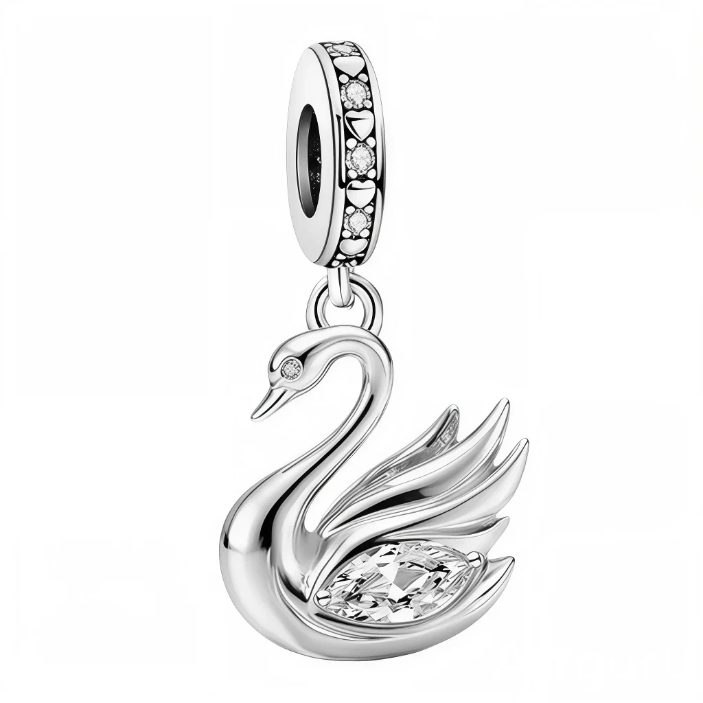 Pendant Charm – Elegant Swan