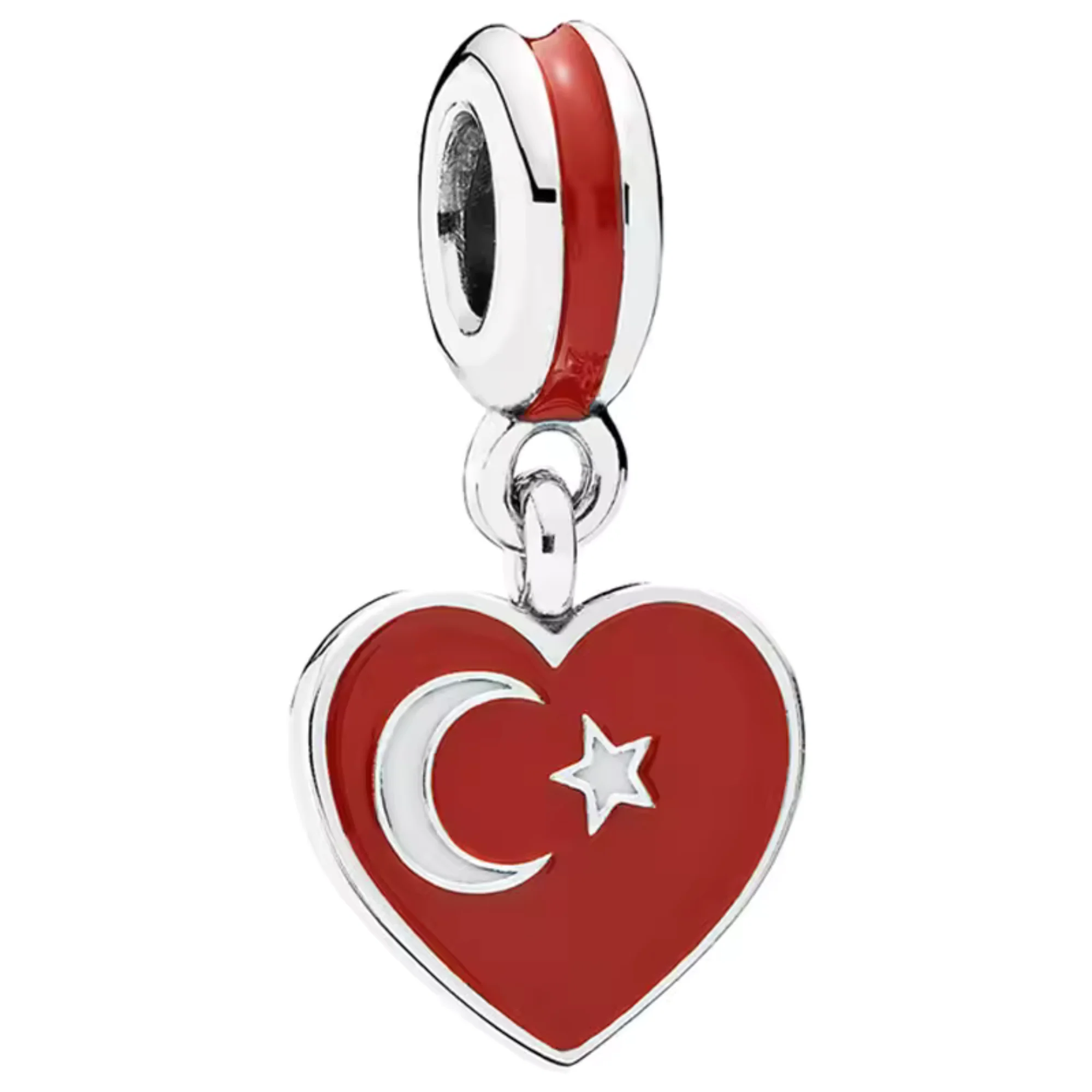 Charm Pendant - Heart Flag (14 Countries Available) - Image 15