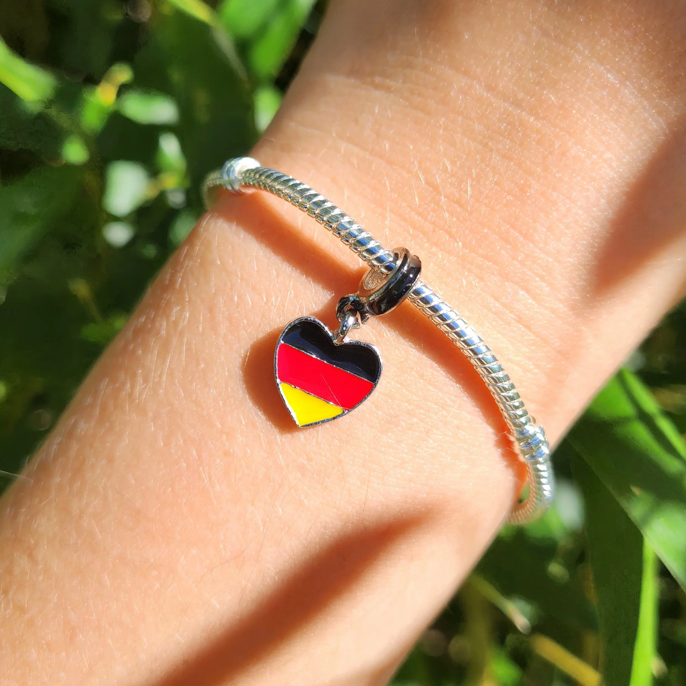 Charm Pendant - Heart Flag (14 Countries Available) - Image 3