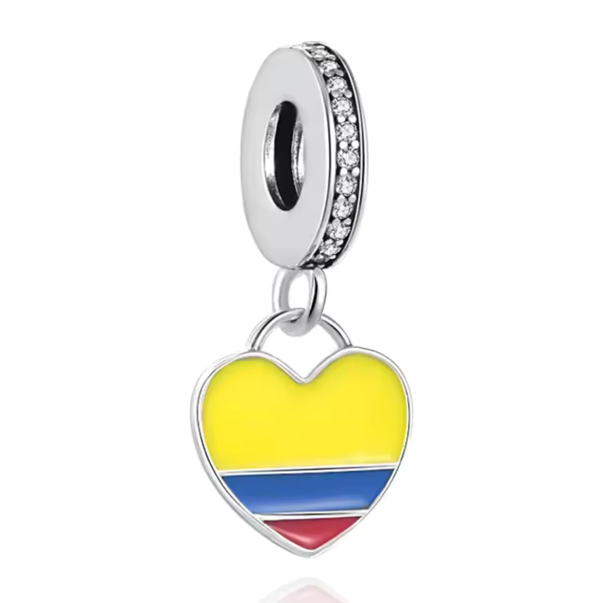 Charm Pendant - Heart Flag (14 Countries Available) - Image 4