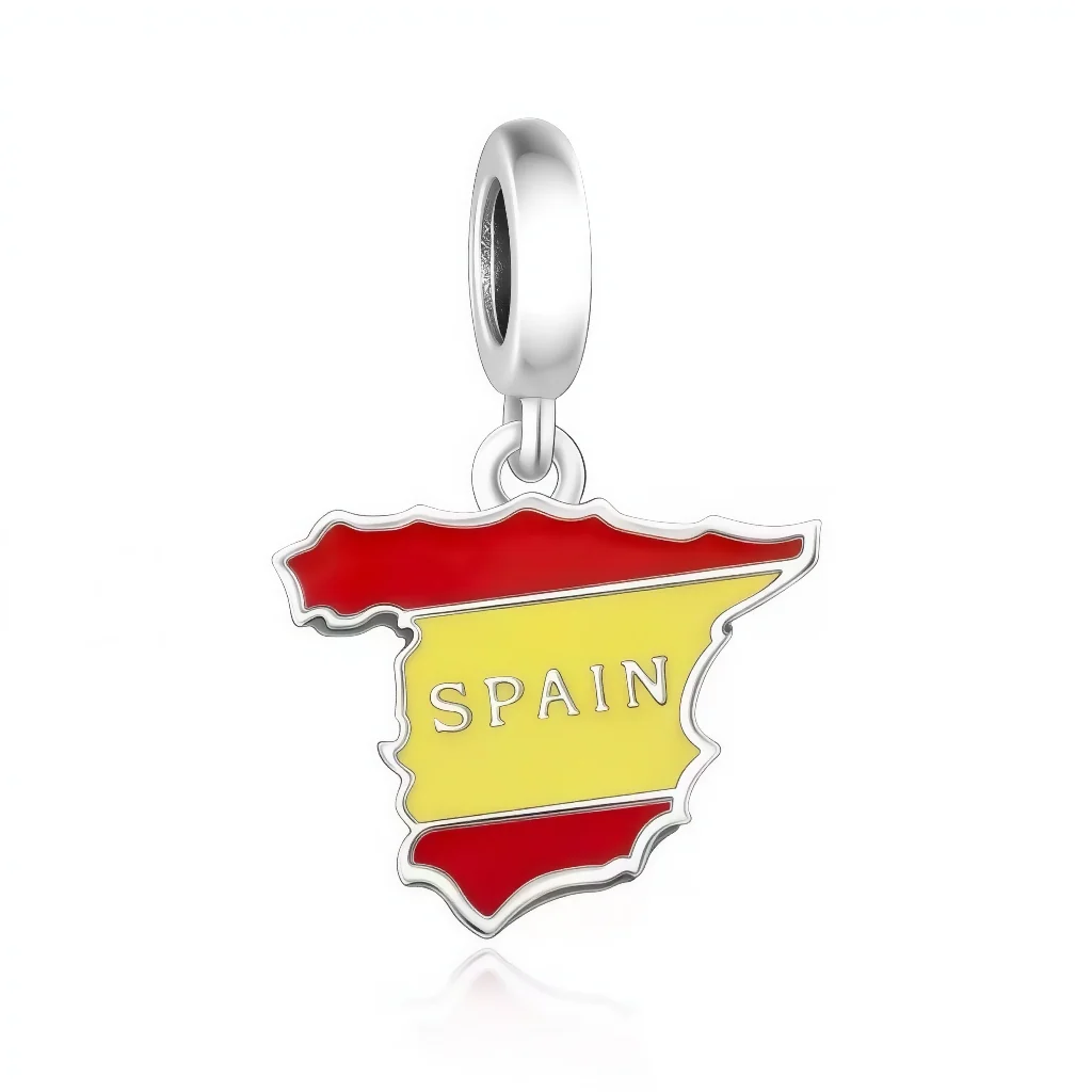 Charm Pendant - Spain Flag 