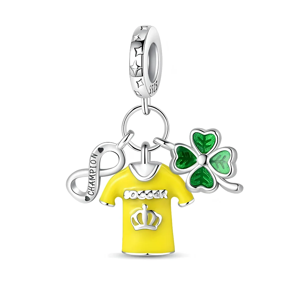 Charm Pendant - Champion Jersey and Lucky Clover
