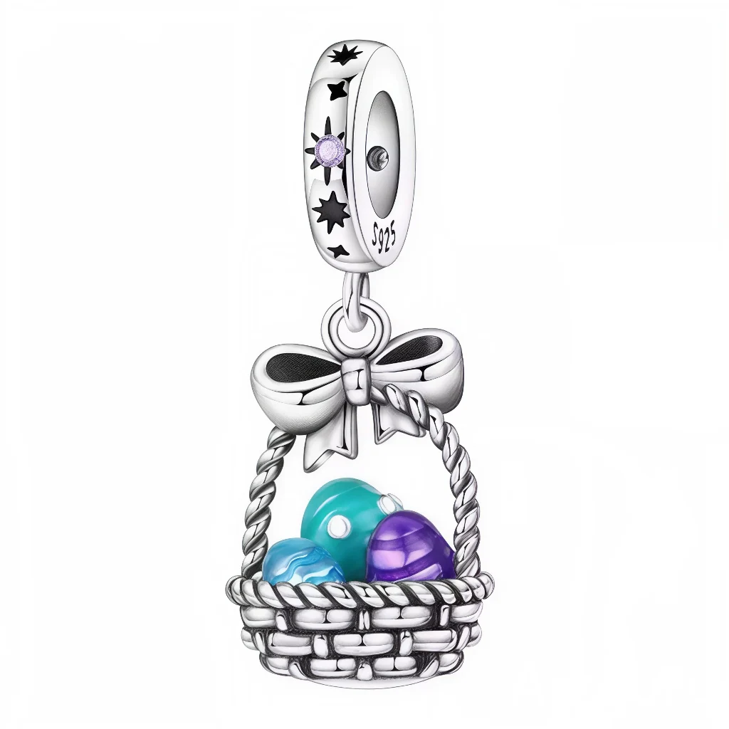 Charm Pendant – Easter Egg Basket