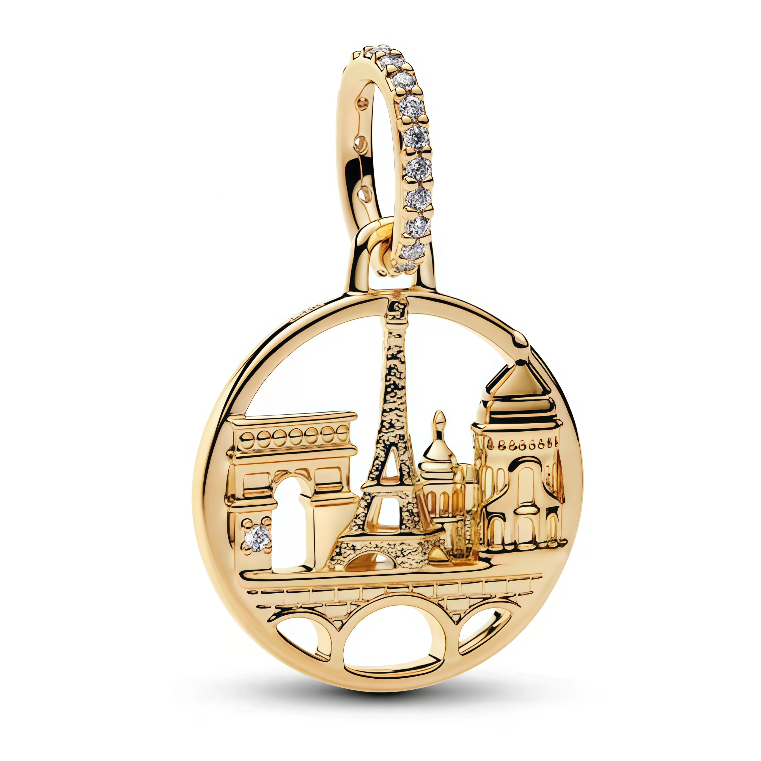 Charm Pendant - Paris Skyline