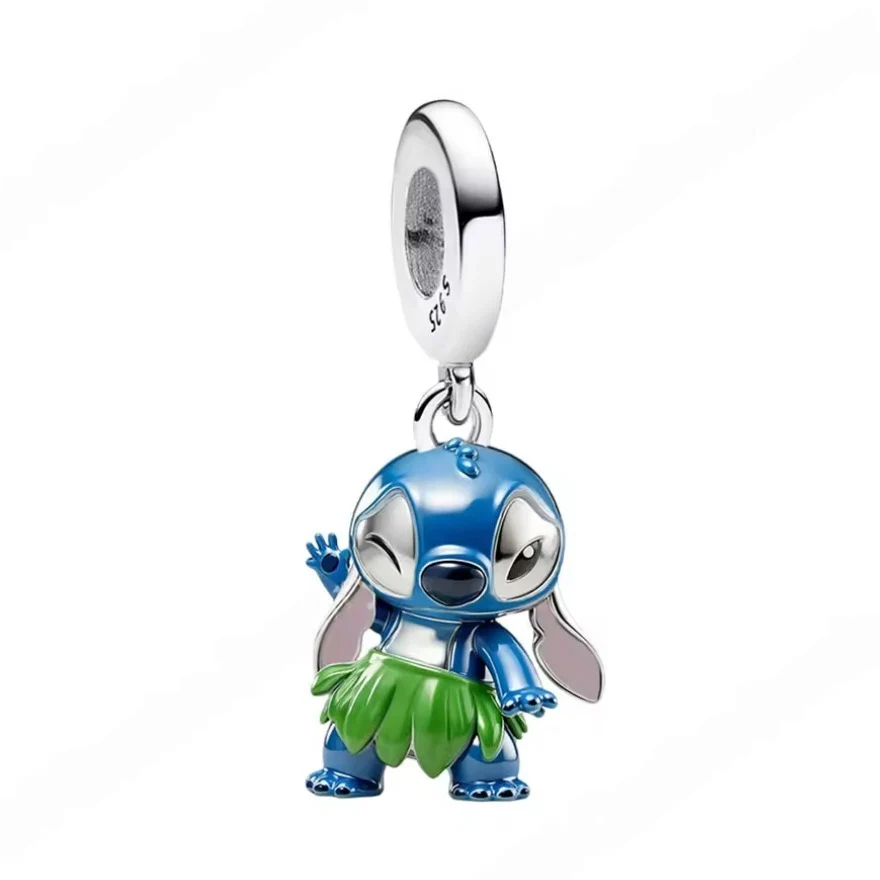 Charm Pendant - Small Tropical Blue Alien