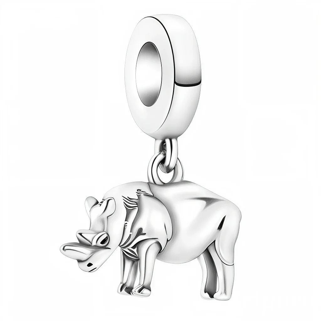 Charm Pendant - Rhinoceros