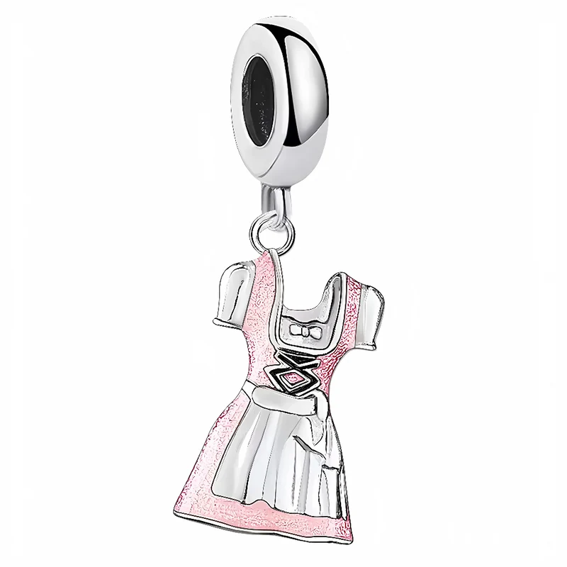 Charm Pendant – Pink Dirndl Dress