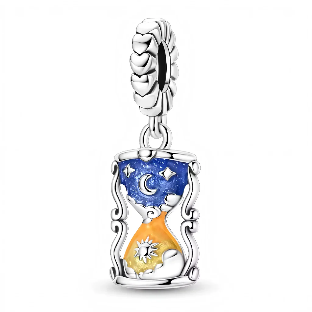 Charm Pendant – Lunar Cycle Hourglass