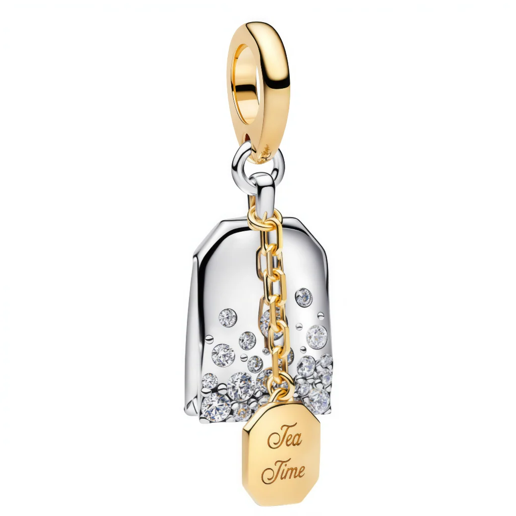 Bridgerton Teabag Charm Pendant
